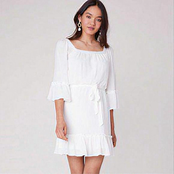 BB Dakota Women's Gauze & Effect Belted‎ Dress, size 6 medium - Picture 1 of 10